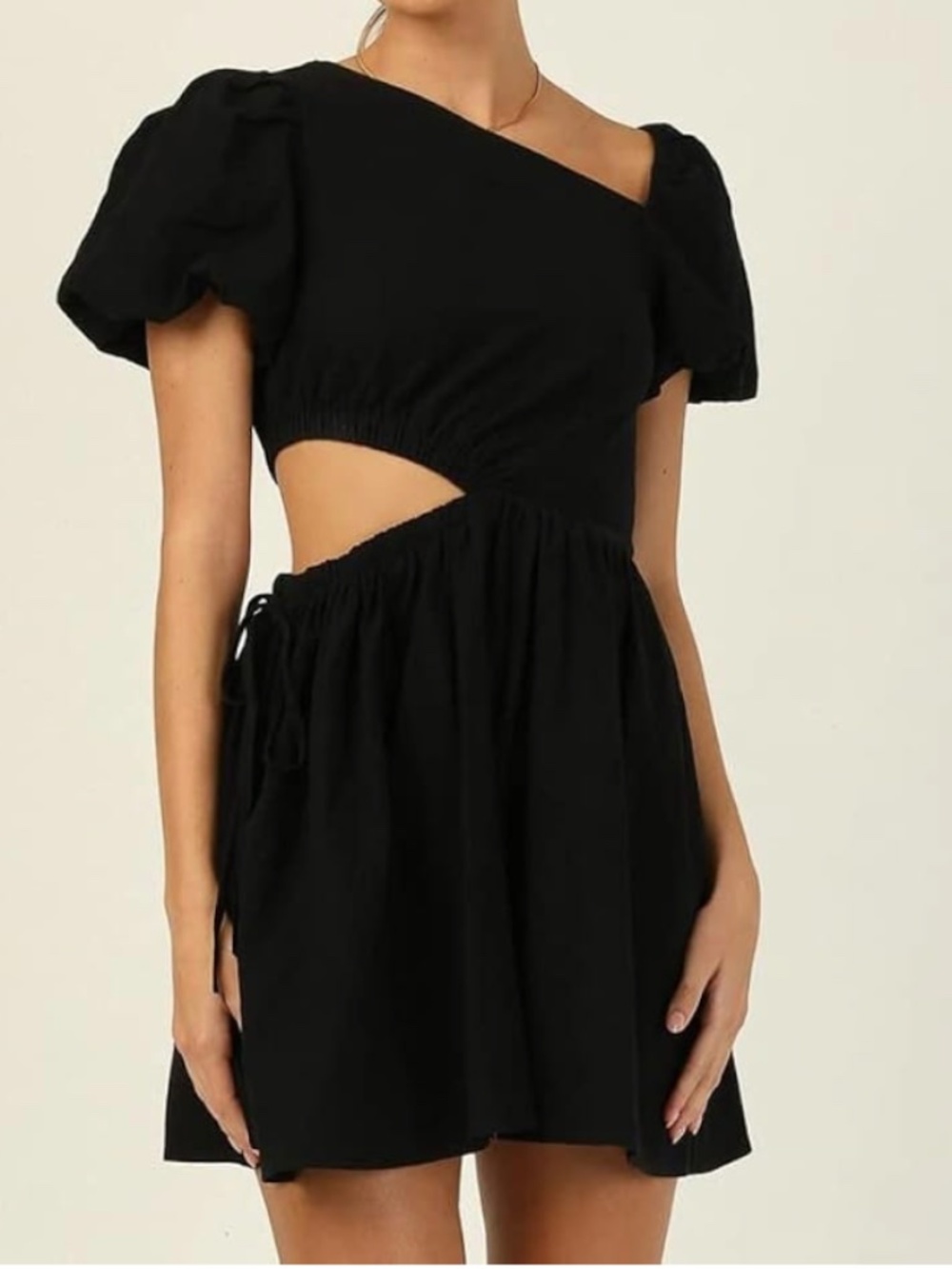 Black Cut Out Mini Dress Size Medium
